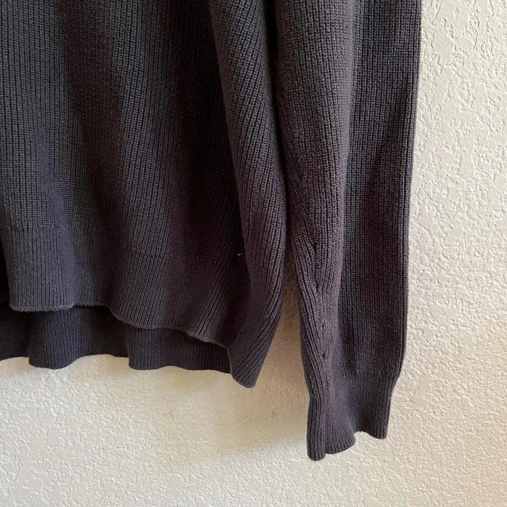 Banana Republic Thick Knit Cotton Pullover Sweater Size Large‎ Button Up